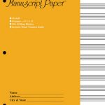 Hal Leonards Standard Manuscript Paper (Yellow Cover) 210001