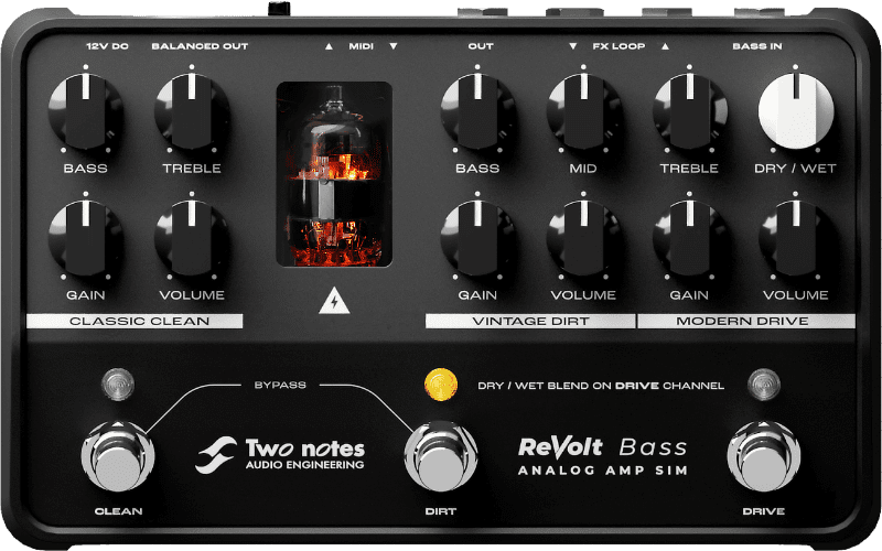 Two Notes ReVolt Bass Preamp/Analogue Amp Sim Pedal