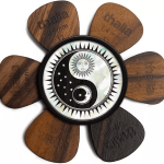Thalia TH-PPYYS-WP Pearl Yin Yang Night & Day Shell Pick Puck w/White Pearl Inlay