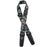 Lock-It LIS 103-S38 'Sugar Skulls' Poly Plush Series Guitar Strap