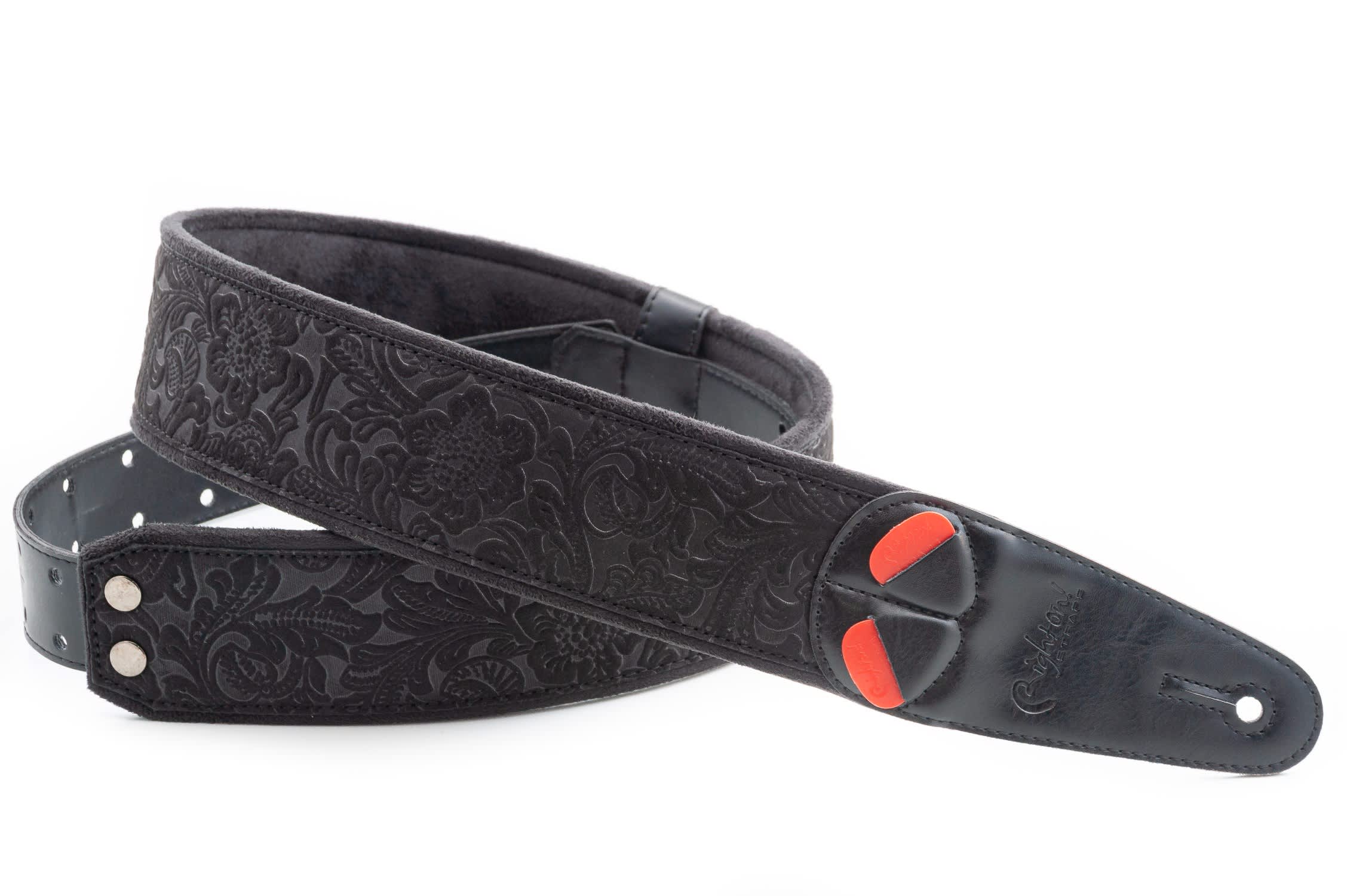 Right-On SANDOKAN-60 BK Steady Mojo Guitar Strap-Black