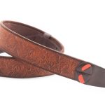 Right-On SANDOKAN-60 LB Steady Mojo Guitar Strap-Light Brown