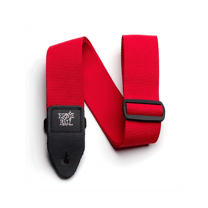 Ernie Ball 4040EB Polypro Guitar Strap-Red