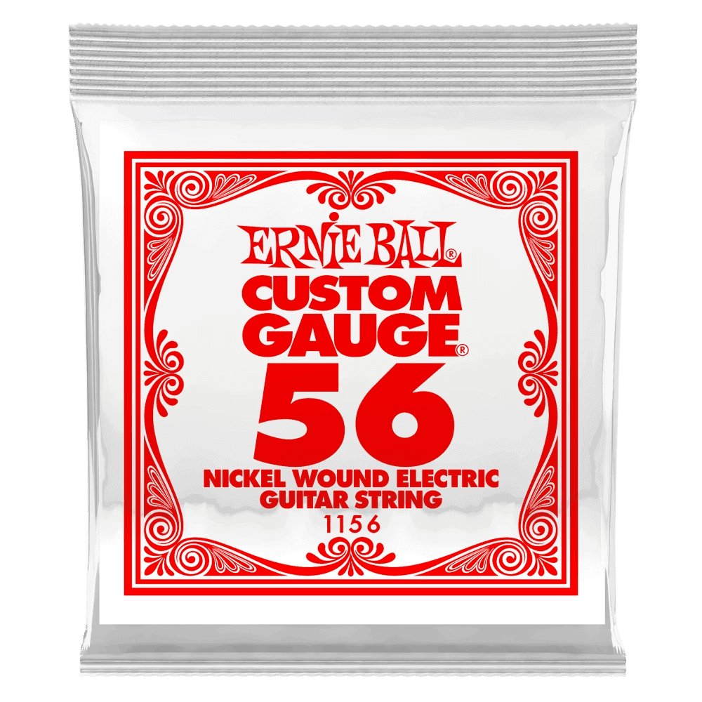 Ernie Ball 1156EB Single Nickel Wound Electric Guitar String - .056