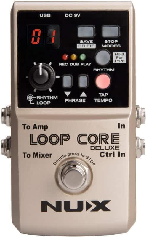 NUX  LOOPCORE-DELUXE Loop Core Deluxe 24-bit Looper Pedal BundleI