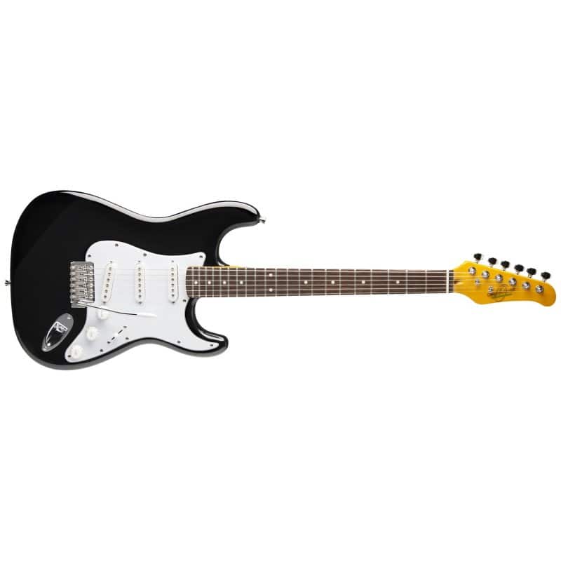 Oscar Schmidt OS-300-BK-A Double Cutaway Electric Guitar Black