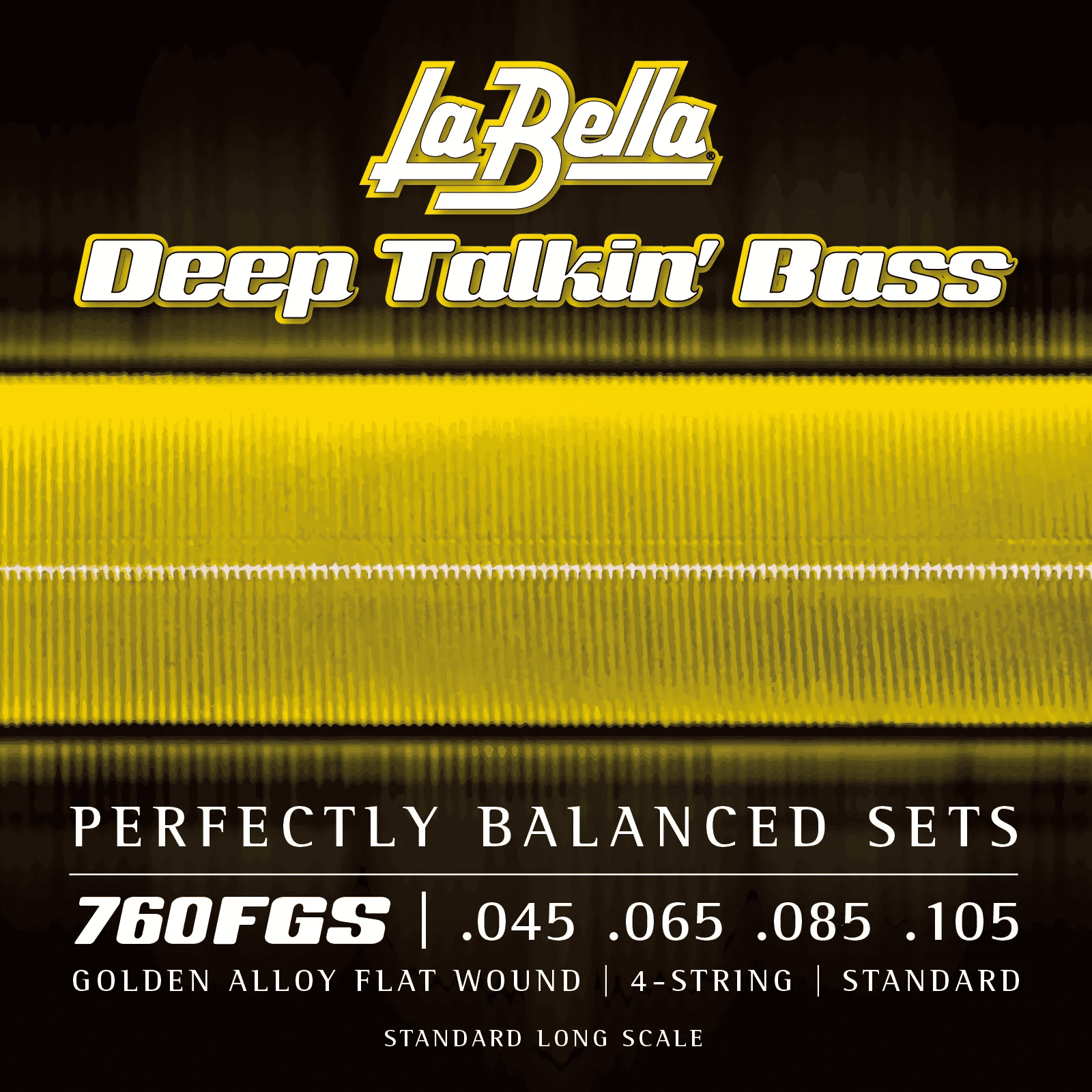 La Bella Strings 760FGS Deep Talkin' Bass Gold Flats - Standard 45-105