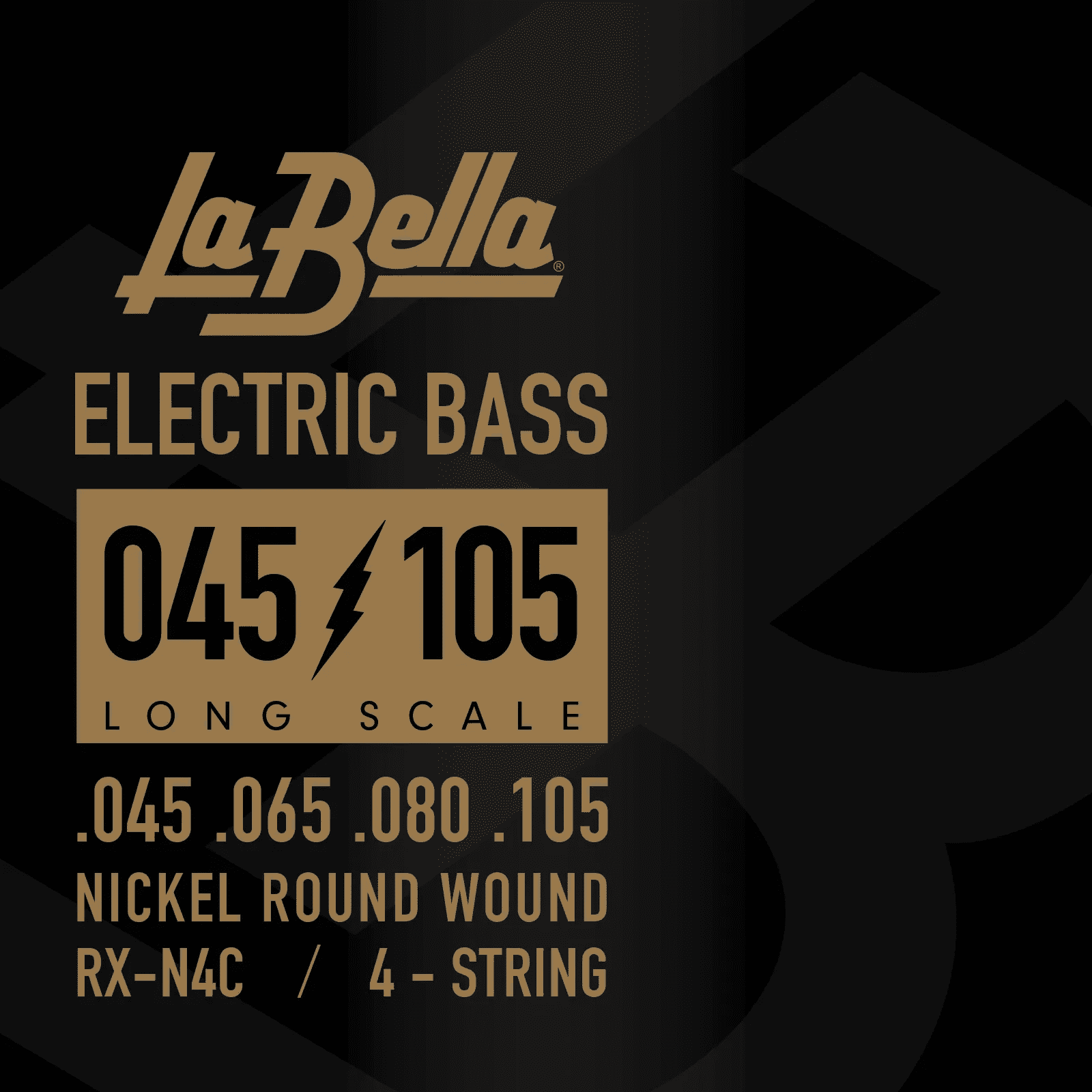 La Bella Strings RX-N4C Deep Talkin' Bass Gold Flats - Standard 45-105