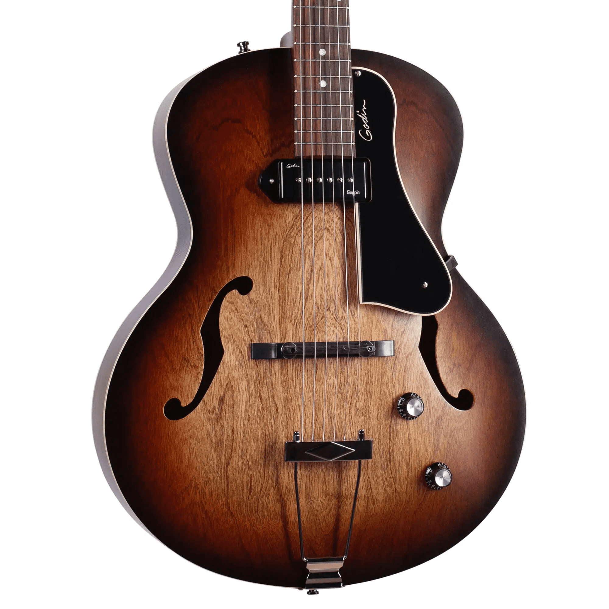 Godin 053155 5th Avenue CW Kingpin P90 Vintage Burst