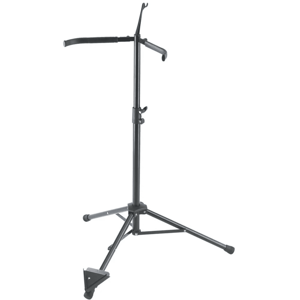 K&M 141/1-Black Cello Stand with Bow Holder