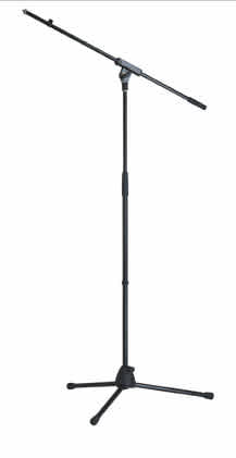 K&M 277-BLACK Mic Stand w/Permanent Boom