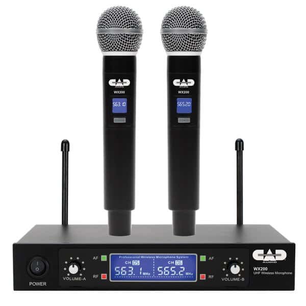 CAD WX200  UHF Wireless Dual Handheld Microphone System