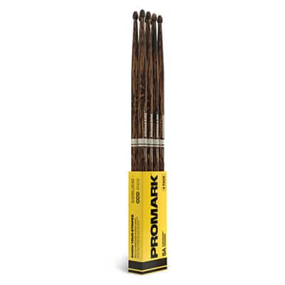 Promark R5AFG-4P  Firegrain Rebound 5A Hickory Sticks (Wood Tip)-4 Pack